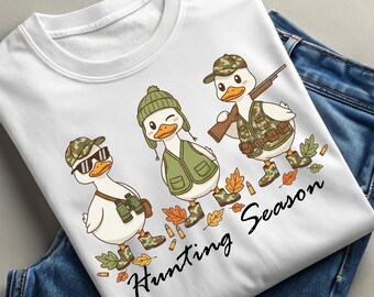 Hunting Season Camo Goose PNG: Fall Sublimation Design (Digital Download)