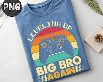 Big Brother Announcement PNG: Gamer Shirt Design (Digital Download)