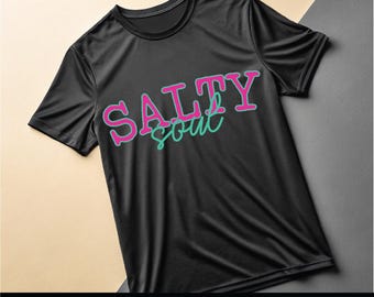 Salty Soul Summer PNG: Vibrazioni da spiaggia retrò stampabili (download digitale)