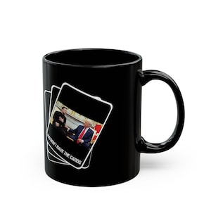 Grappige zwarte mok van Trump en Zelenskyy, You don't have the cards koffiekopje, politiek cadeau, 11oz, president fans, nieuwigheid theekop