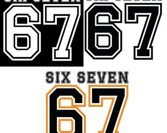 Six Seven 67 Meme PNG Bundle, Christmas Viral Internet Humor (Digital Download)
