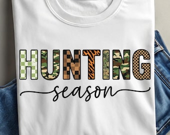 Preppy Camo Bow Hunting Season PNG: Deer, Duck Sublimation (Digital Download)