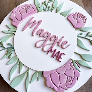 Personalisierte Blumen Kinderzimmer Name Schlafzimmer Zeichen