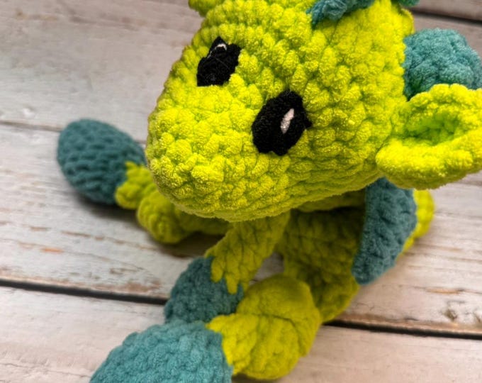 Featured listing image: Custom Dragon Snuggler-Handcrafted, Kid-Friendly Plush