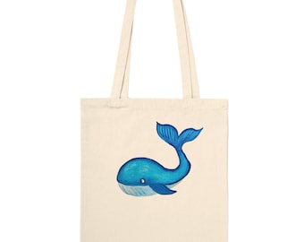 Whale Tote Bag by Greta Siren