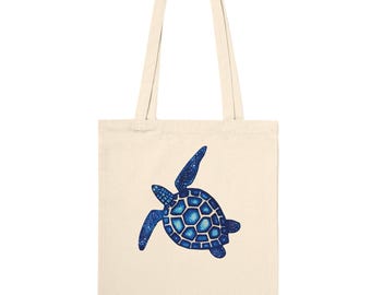 Sea Turtle Tote Bag by Greta Siren