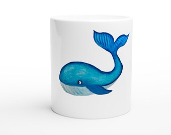 Whale Ceramic Mug by Greta Siren