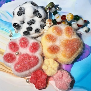 7pcs Cat Paw Taba Squishy,Stress-Reliever Sensory Desk Toys, Sticky and Fidget Big Taba Squishy Paw is Cute toy gifts for Kids and Adults