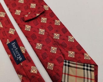 Corbata de seda tejida Burberrys Of London con estampado de cuadros Nova, corbata italiana de lujo para hombre