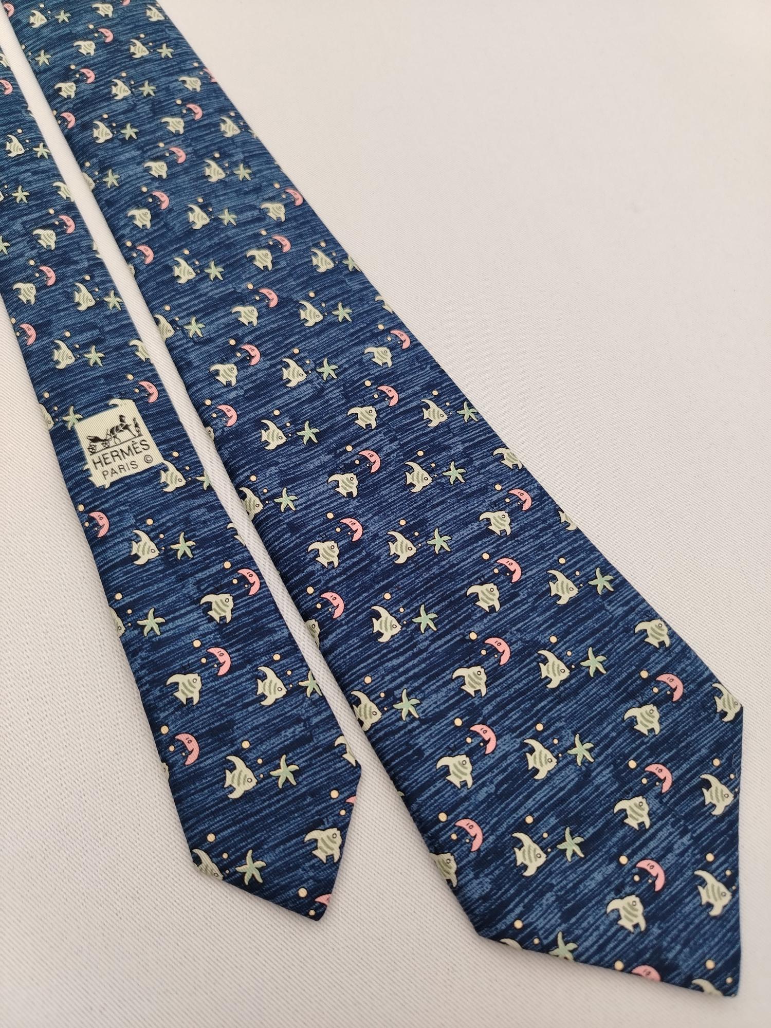 Hermes fish tie - Etsy 日本