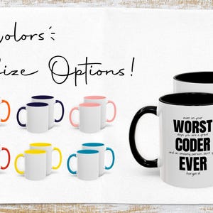 コーダー向けコーヒーマグ、面白いコーダーギフト、最高のコーダープレゼント、開発者向けギフト、プログラミング愛好家向けギフト、彼へのユニークなコーディングギフト、ユニークなギフトアイデア 画像 2