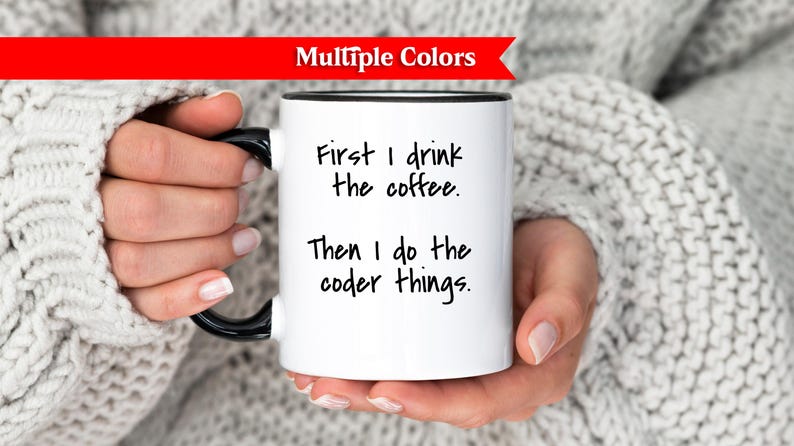 Codeerkoffiemok, grappig codeercadeau, aanwezige programmeur, cadeau-idee softwareontwikkelaar, mok IT-coder, verjaardagscadeau techneut, verjaardagscadeau afbeelding 1