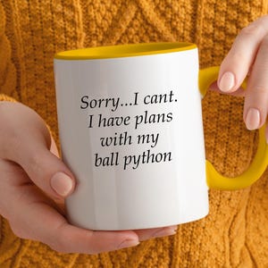 Ball Python Kaffeetasse, lustiges Ball Python Mutter Geschenk, Ball Python Liebhaber Geschenk, Schlange Besitzer Herp Enthusiast Geburtstagsgeschenk, einzigartige Geschenkidee Bild 8