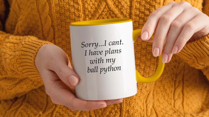 Ball Python Kaffeetasse, lustiges Ball Python Mutter Geschenk, Ball Python Liebhaber Geschenk, Schlange Besitzer Herp Enthusiast Geburtstagsgeschenk, einzigartige Geschenkidee Bild 8