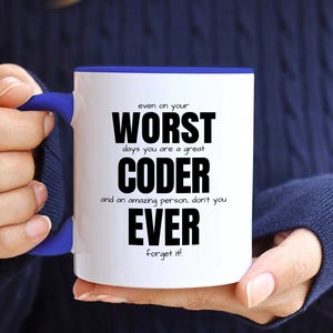 コーダー向けコーヒーマグ、面白いコーダーギフト、最高のコーダープレゼント、開発者向けギフト、プログラミング愛好家向けギフト、彼へのユニークなコーディングギフト、ユニークなギフトアイデア 画像 3
