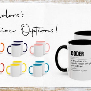 Coder koffiemok, grappig cadeau programmeur, unieke codering ontwikkelaar coder mok, beste software-ingenieur verjaardagscadeau voor coder, verjaardagscadeau afbeelding 2