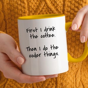Codeerkoffiemok, grappig codeercadeau, aanwezige programmeur, cadeau-idee softwareontwikkelaar, mok IT-coder, verjaardagscadeau techneut, verjaardagscadeau afbeelding 8