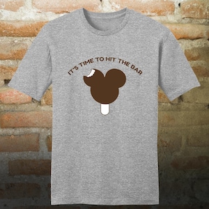 Hit the Bar tee, Mickey Bar T-shirt, family matching shirt, Mouse ears t shirt, ice cream bar t-shirt, Theme park snacks