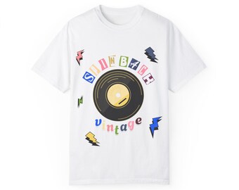 Spinback Vintage Vinyl Record T-Shirt, Comfort Colors Unisex T-Shirt, Retro Vinyl T-Shirt, Vintage Graphic T-Shirt, Music Lover Tee