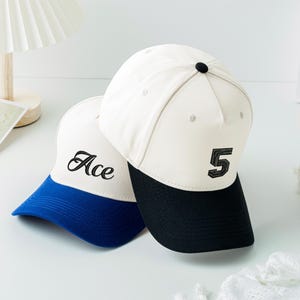 Sombrero de despedida de soltera personalizado, regalo para el equipo de la novia, sombreros a juego para pareja, regalo de aniversario, sombrero bordado con una sola letra, regalo unisex para ella/él