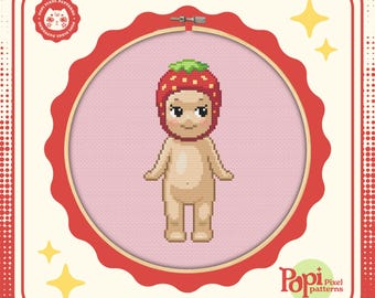 Sonny Angel Monkey Cross Stitch Pattern | Digital PDF Download - Etsy