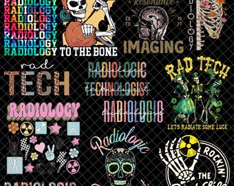Rad Tech Png-bundel, radiologisch technoloog Png, radiologie Png, Rad Tech-ontwerpbestand voor sublimatie, radioloog png