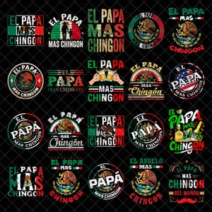 El Papa Mas Chingon Png bundle, Dia Del Padre Png, Dad Png, Happy Father's Day Png, Eres Mi Heroe Png, Gift For Dad, Funny Spanish Gift