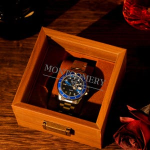 Personalized Watch Case for Watch, Groomsmen Proposal Gifts, Best Man Gift, Custom Watch Storage Case, Watch Box for Men, Gift for Him