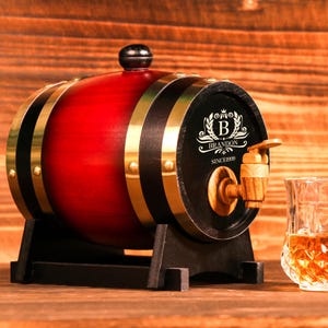 Gepersonaliseerde gegraveerd whiskyvat 1L&3L, mini houten whiskyvat, huwelijkscadeau, bruidsjonkerscadeau, verjaardagscadeau, houten vat, cadeau voor hem