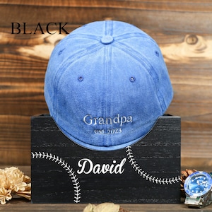 Personalized Best Dad Ever Wooden Hat Holder,Wooden Hat Box, Baseball Hat Holder, Hat Organizer, Father&#39;s Day Gift, Gift for Dad,Grandpa