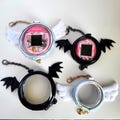 Tamagotchi Case: Angel Devil Pouch with Wings - Fits Uni/Pix/Meets/On/Connection/Paradise, Gift