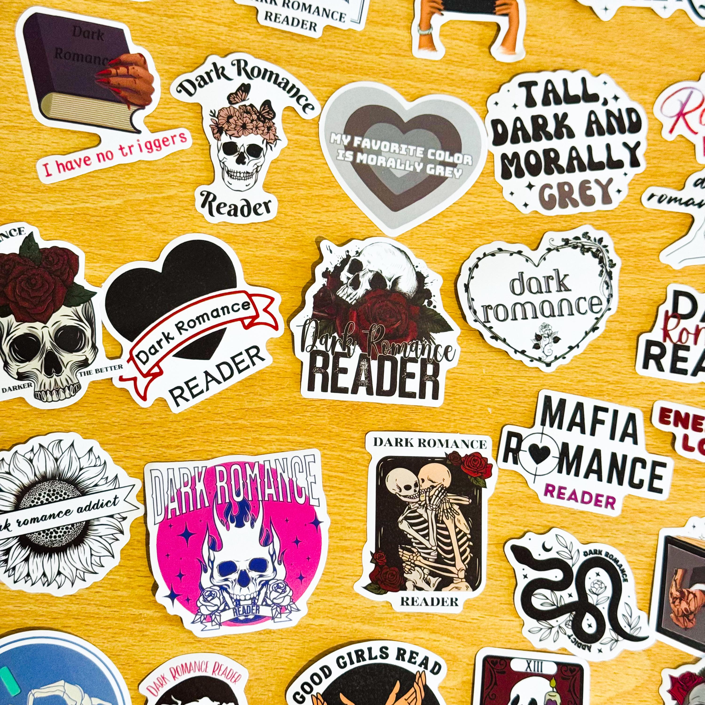 50 Dark Romance Stickers, Dark Smut Bookish Kindle Sticker Pack, Smutty ...