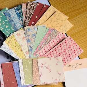 Paquete de 60 piezas de diario de recortes florales vintage, kit de papel para diario basura, paquete de scrapbooking, páginas de libros vintage, kit de efímeras vintage