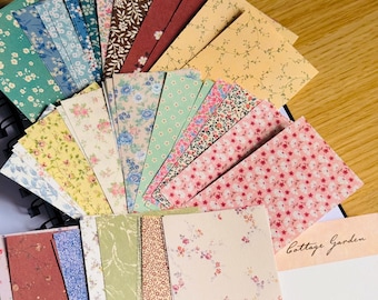 60個のヴィンテージフローラルスクラップブックジャーナルバンドル、ジャンクジャーナルペーパーキット、スクラップブッキングバンドル、ヴィンテージブックページ、ヴィンテージエフェメラキット