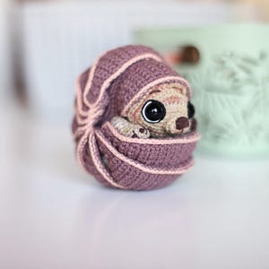 Crochet pattern armadillo amigurumi toy, transformer doll pdf digital pattern, kawaii armadillo tutorial, cute baby gift