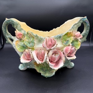 Royal Dux Czech Porcelain Art Nouveau Jardiniere