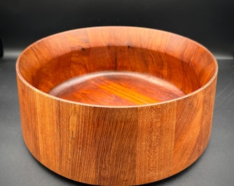 Vintage Staved Teak Serving Bowl by Jens Quistgaard for Dansk Denmark ~ 1960’s