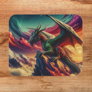 Fantasy Dragon Mouse Pad - Gaming Accessories, Office Decor, Gift for Gamers, Fantasy Art, Unique Desk Mat