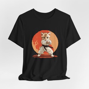 Karate Kitten Tee, Martial Arts Cat Shirt, Funny Animal Lover Gift, Unisex T-Shirt, Karate Kid Apparel