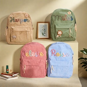 Custom Kids Backpack With Name | School Bag | Toddler Book Bag | School Bag for Kids | Children&#39;s Backpack | Kids Backpack