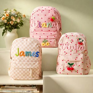 Custom Kids Backpack With Name |Toddler Book Bag |School Bag for Kids | Children&#39;s Backpack |Kids Backpack | Teacher&#39;s Favorite Student Gift