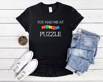 Du hattest mich beim Puzzlen! Lustiges Puzzle T-Shirt - Perfekt für Puzzle-Fans, Puzzle-Löser und entspannende Puzzle-Tage | Geschenk für Puzzleliebhaber
