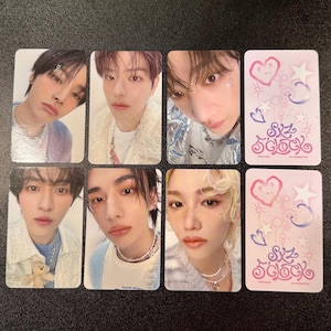 Stray Kids OFFIZIELLE SKZ 5’CLOCK Fotokarten (Yang Jeongin, Seungmin, Bang Chan, Lee Weiss, Hyunjin, Felix)