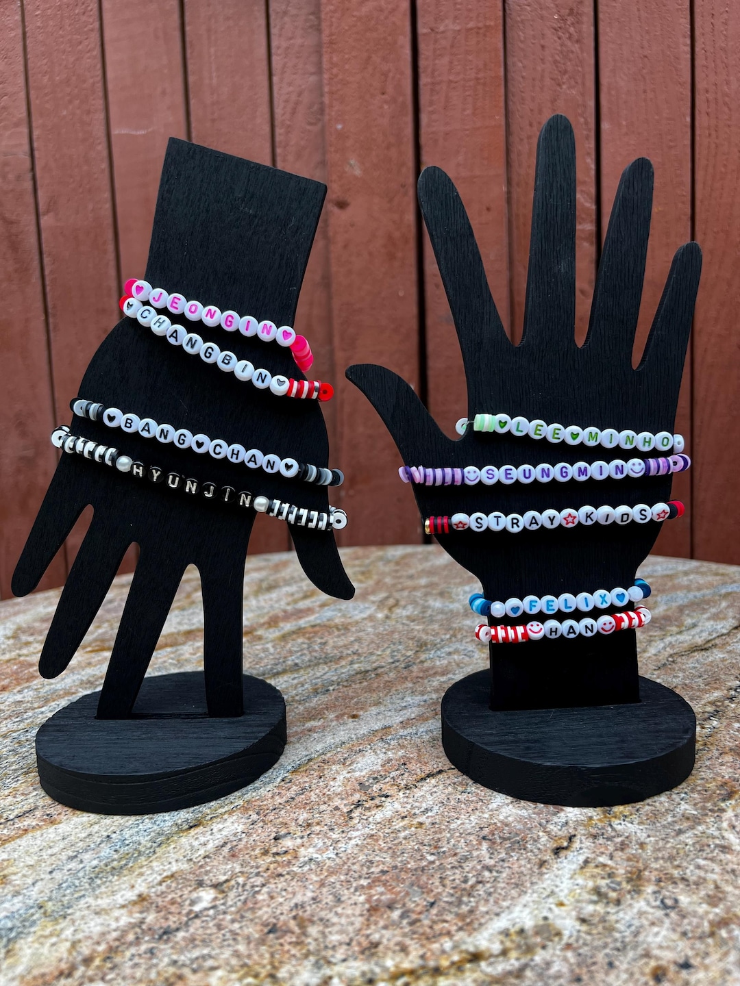 Stray Kids Name Clay and Glass Bead Bracelets - Etsy