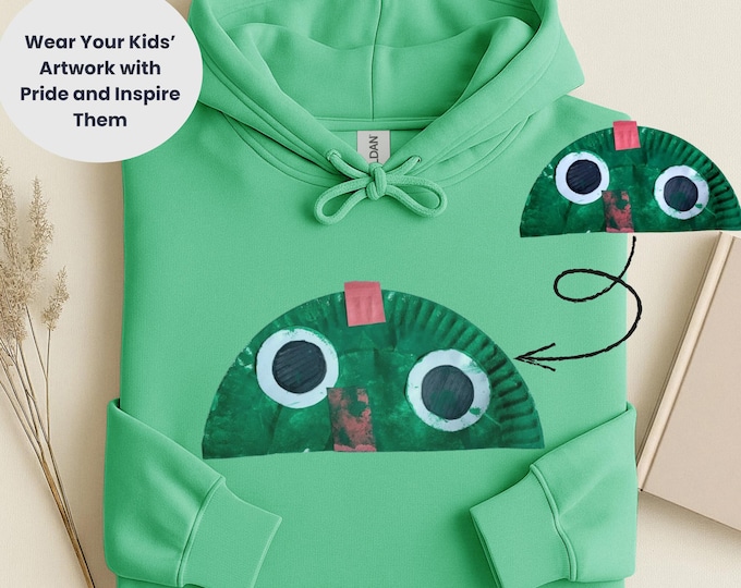 Frog Eye Kids Hoodie: Children's Artwork Sweatshirt