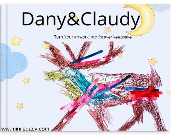 Personalized Your Kids Artwork into Photo Book | Daily Affirmations, Confidence Boosters & Faith-Based Messages