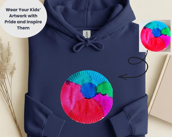 Personalized Kids Art Hoodie: Custom Family Matching Sweatshirt