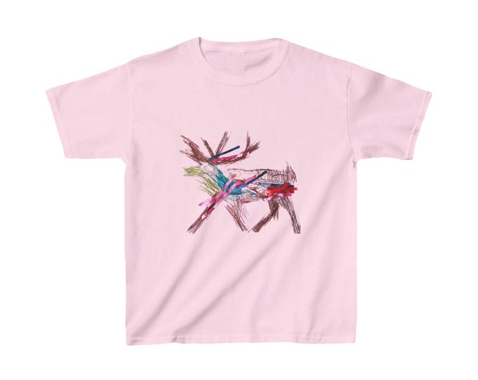 Kids Reindeer Graphic Tee: Christmas Holiday Shirt