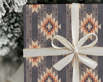Vintage Aztec Gift Wrap Paper – Western Print