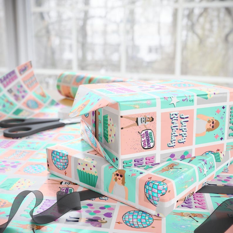 birthday gift wrap paper